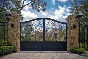 iron gate installation